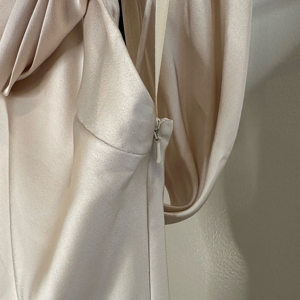 FAME and PARTNERS Francois Drape Gown in Champagne - Picture 10 of 14